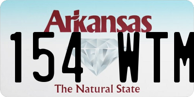AR license plate 154WTM