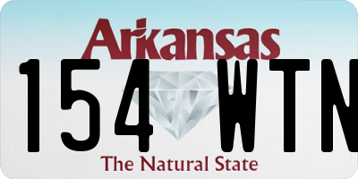 AR license plate 154WTN