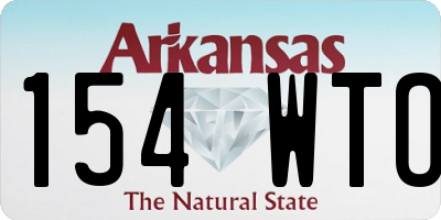 AR license plate 154WTO