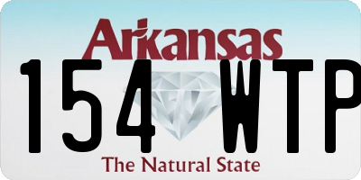 AR license plate 154WTP