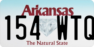 AR license plate 154WTQ