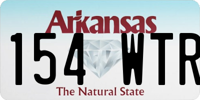 AR license plate 154WTR