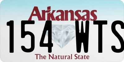 AR license plate 154WTS