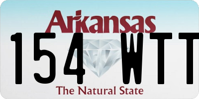 AR license plate 154WTT