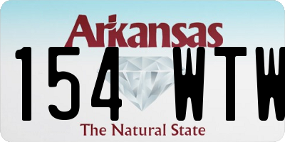 AR license plate 154WTW