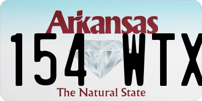 AR license plate 154WTX