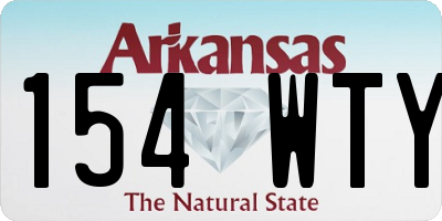 AR license plate 154WTY