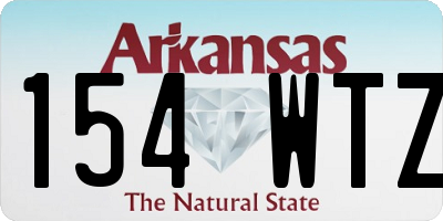 AR license plate 154WTZ