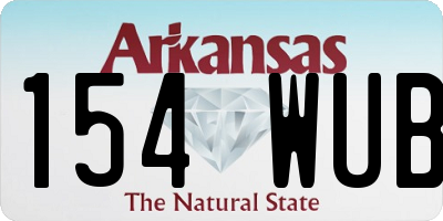 AR license plate 154WUB