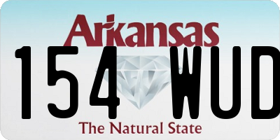 AR license plate 154WUD