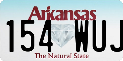 AR license plate 154WUJ