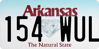 AR license plate 154WUL