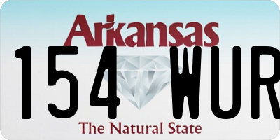 AR license plate 154WUR