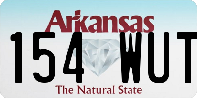 AR license plate 154WUT