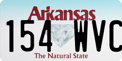 AR license plate 154WVC