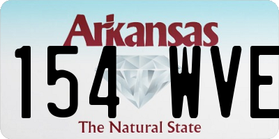 AR license plate 154WVE