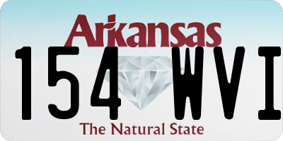 AR license plate 154WVI