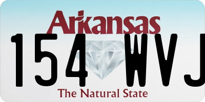 AR license plate 154WVJ
