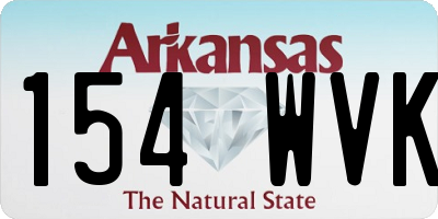 AR license plate 154WVK