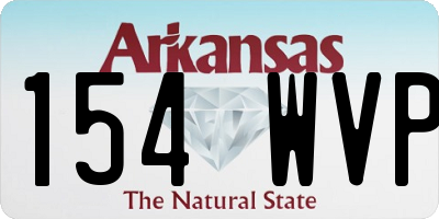 AR license plate 154WVP