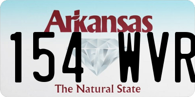 AR license plate 154WVR