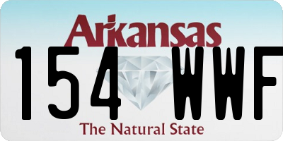 AR license plate 154WWF