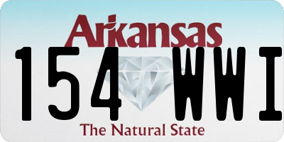 AR license plate 154WWI