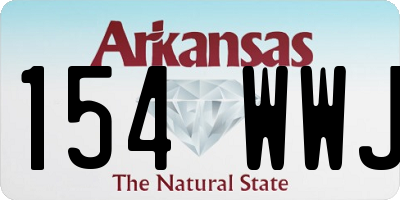 AR license plate 154WWJ