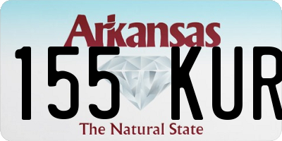 AR license plate 155KUR