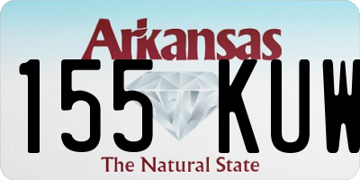 AR license plate 155KUW