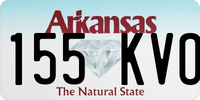 AR license plate 155KVO