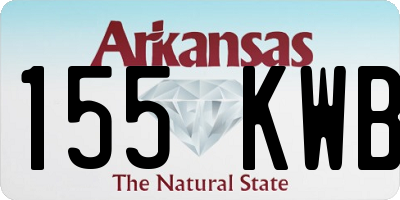 AR license plate 155KWB
