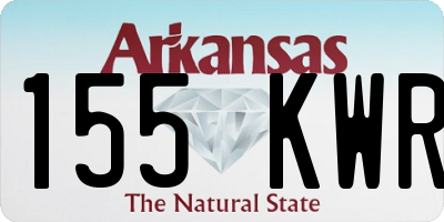 AR license plate 155KWR