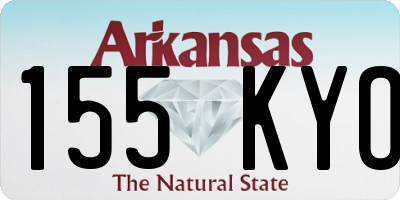AR license plate 155KYO