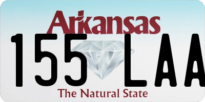 AR license plate 155LAA