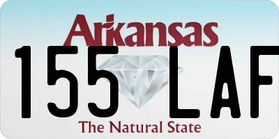 AR license plate 155LAF