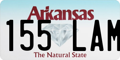 AR license plate 155LAM