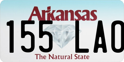 AR license plate 155LAO