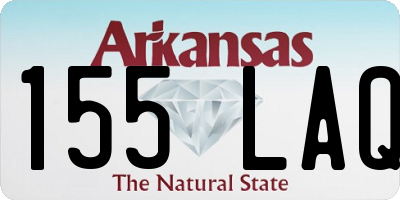 AR license plate 155LAQ