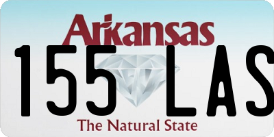 AR license plate 155LAS