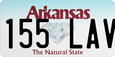 AR license plate 155LAV