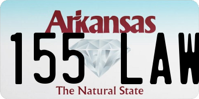 AR license plate 155LAW