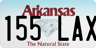 AR license plate 155LAX