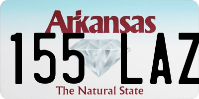 AR license plate 155LAZ