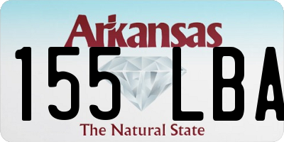 AR license plate 155LBA