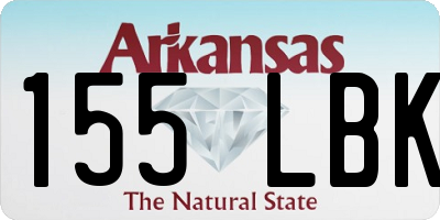 AR license plate 155LBK
