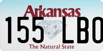 AR license plate 155LBO