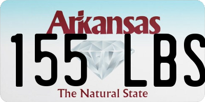 AR license plate 155LBS