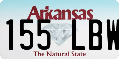 AR license plate 155LBW