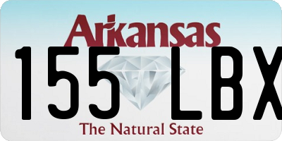 AR license plate 155LBX